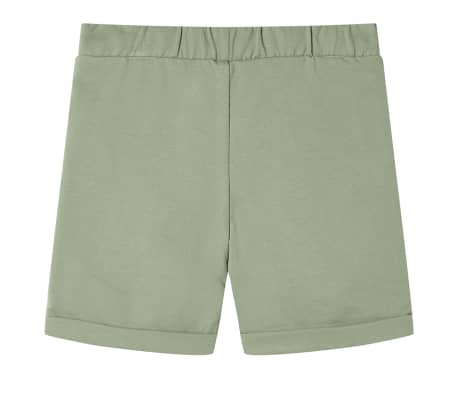 Kindershorts met trekkoord 92 lichtkaki