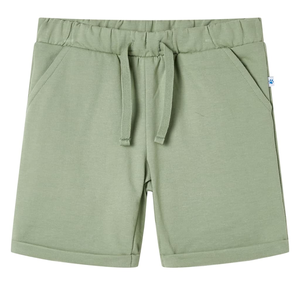 vidaXL Kindershorts mit Kordelzug Helles Khaki 104