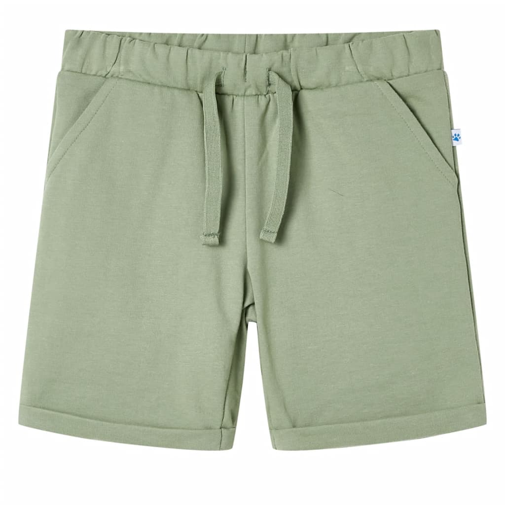 vidaXL Kindershorts mit Kordelzug Helles Khaki 116