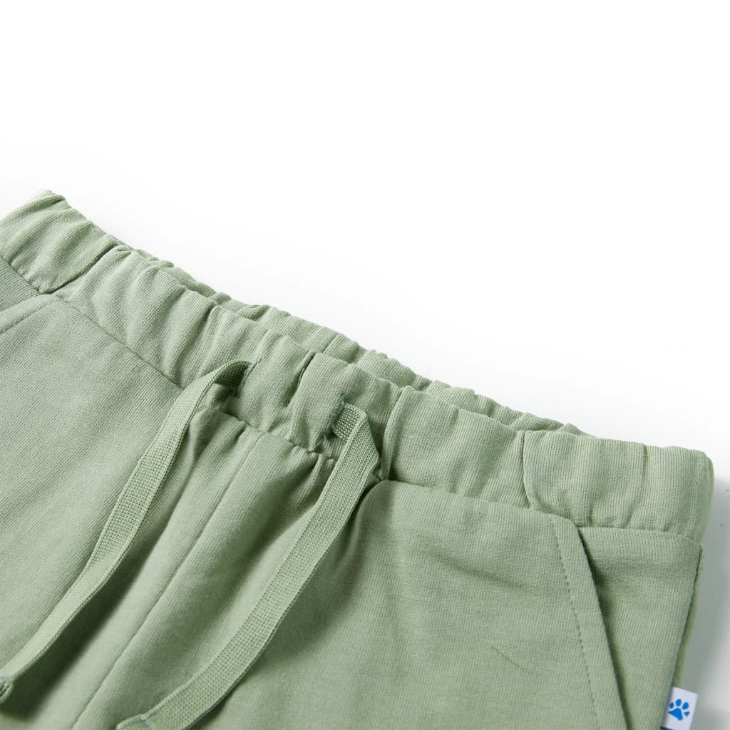 Thumbnail - vidaXL Kindershorts mit Kordelzug Helles Khaki 116