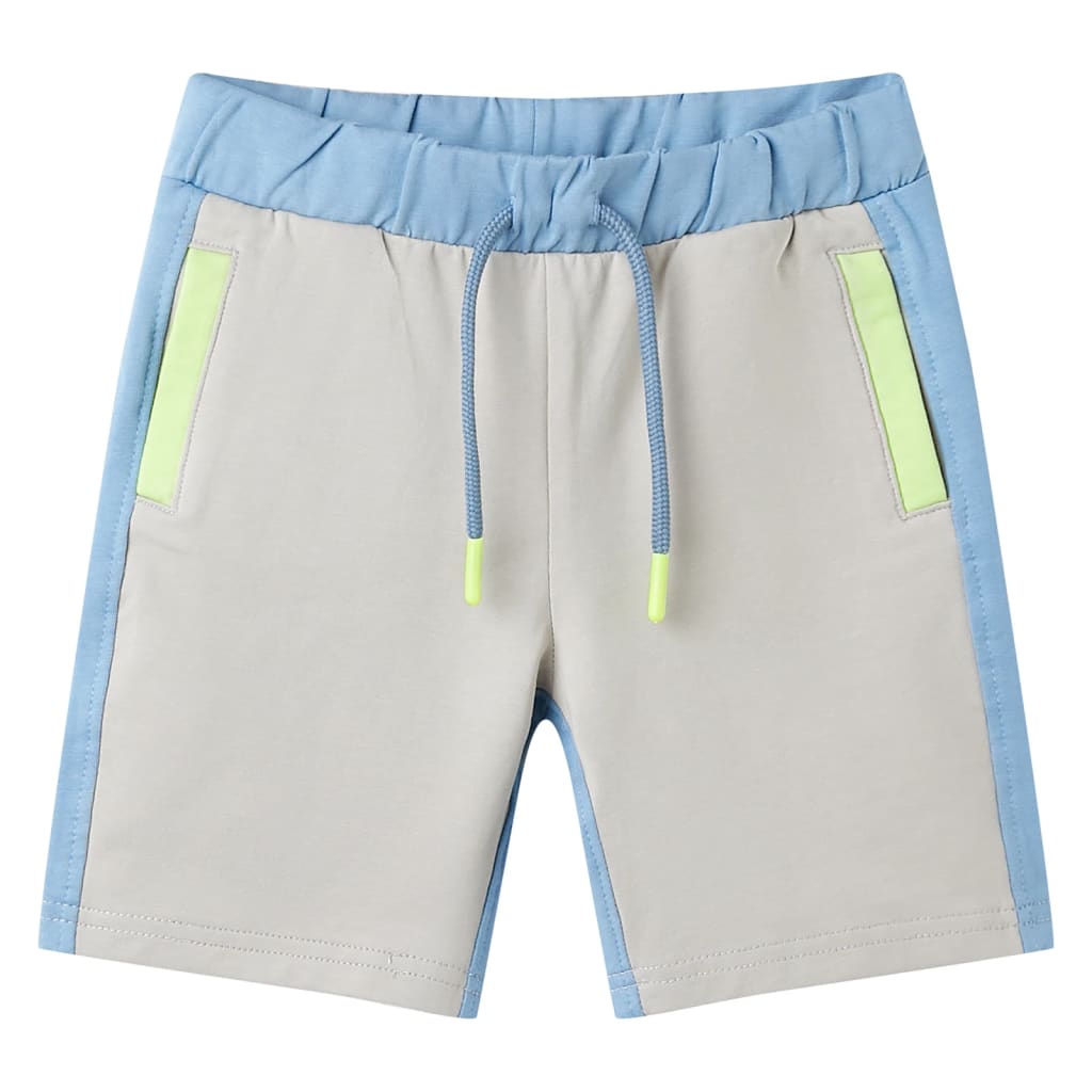 vidaXL Kindershorts mit Kordelzug Blau 140