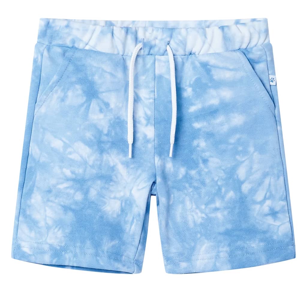 vidaXL Kindershorts mit Kordelzug Hellblau 104