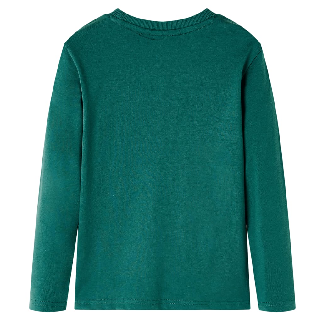 vidaXL Kindershirt met lange mouwen 92 groen afbeelding