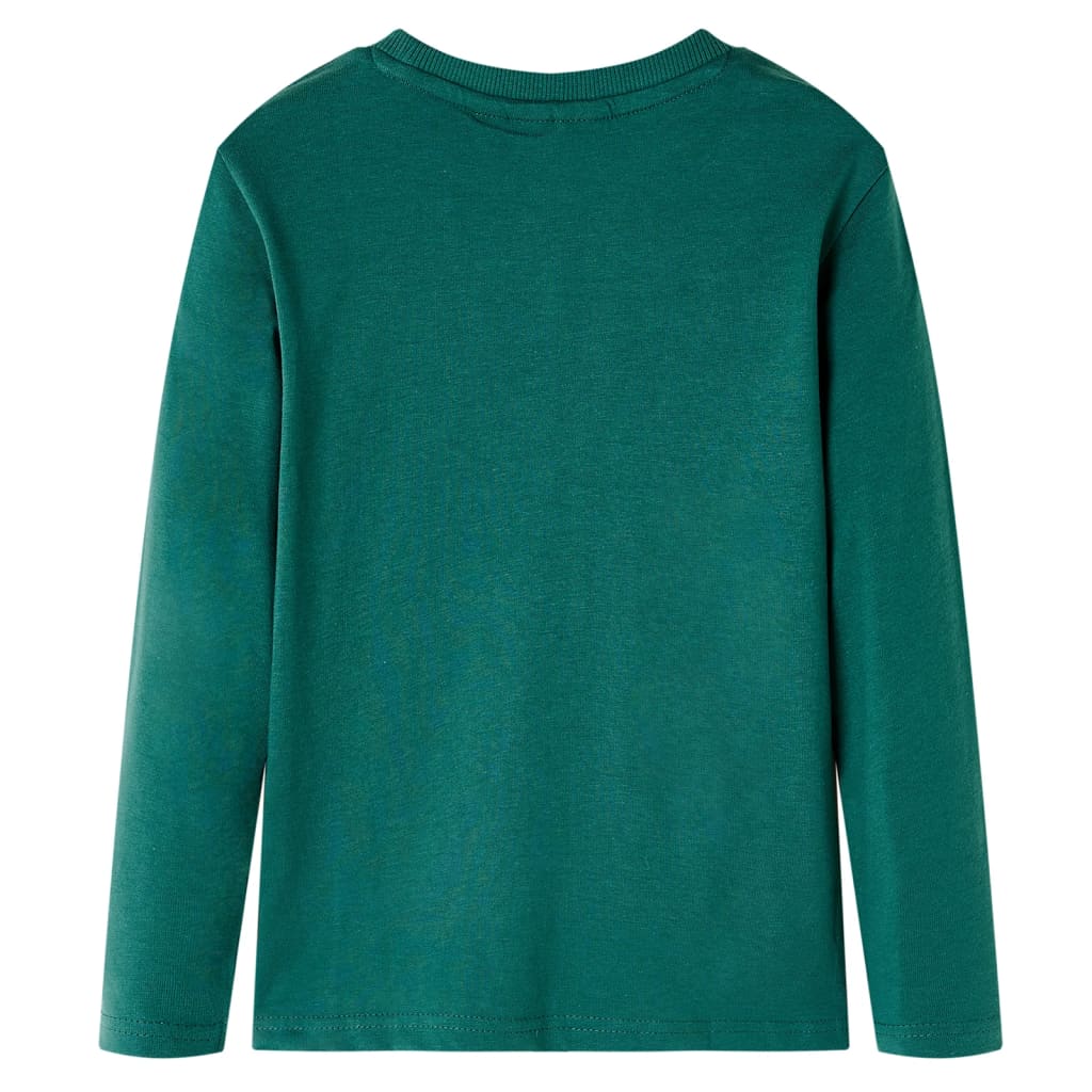 vidaXL Kindershirt met lange mouwen 128 groen afbeelding