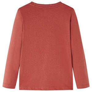 Tricou cu m&acirc;neci lungi pentru copii, henna, 92