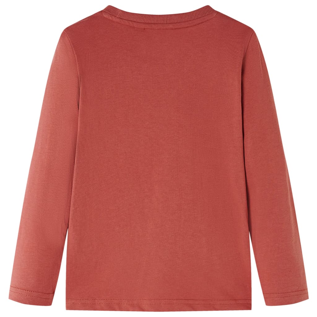 vidaXL Kindershirt met lange mouwen 104 hennakleurig afbeelding