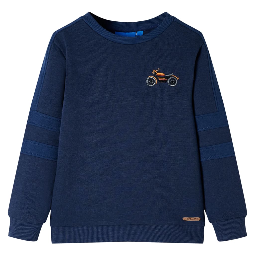 vidaXL Kinder-Sweatshirt Marineblau Melange 92