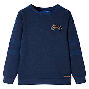 Otroški pulover mornarsko modra melange 104