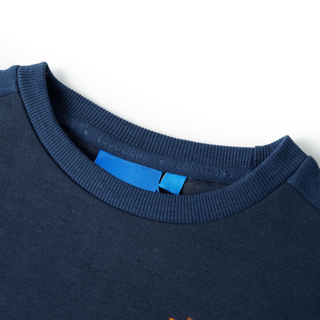 Thumbnail - vidaXL Kinder-Sweatshirt Marineblau Melange 116