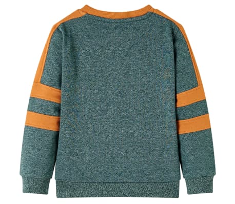 Sweatshirt pour enfants mélange vert foncé 104