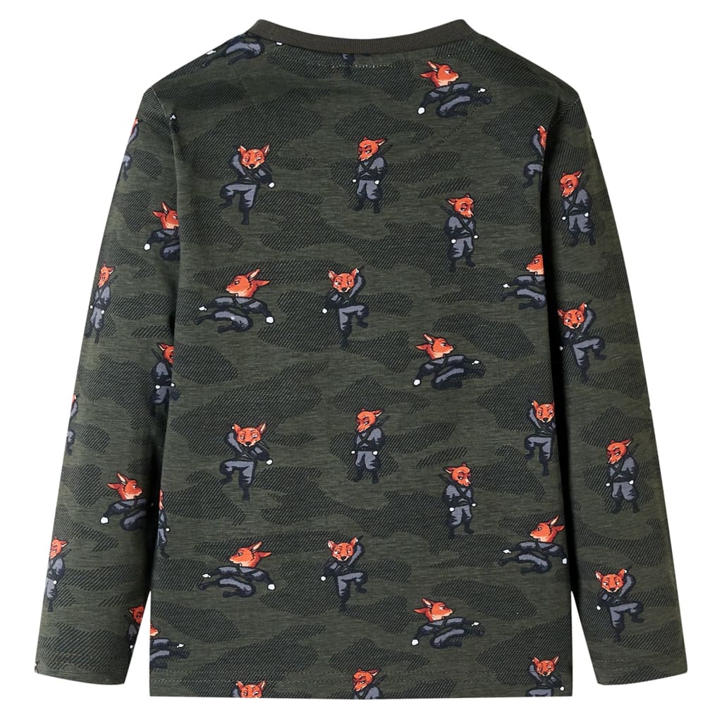 Thumbnail - vidaXL Kinderpyjama mit Langen Ärmeln Khaki 140