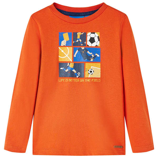 Pikkade varrukatega lastes&auml;rk,oranž, 92