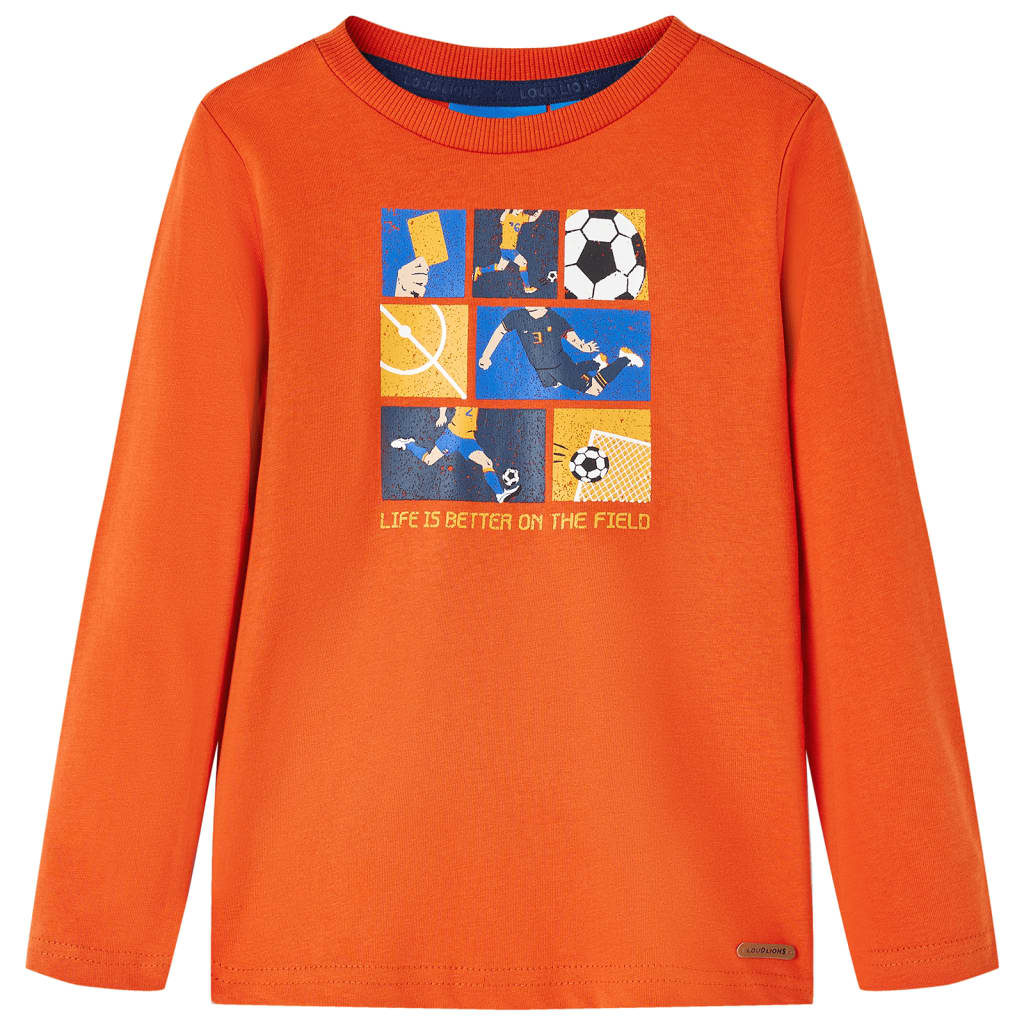 Bilde av Vidaxl T-skjorte For Barn Med Lange Ermer Oransje 104