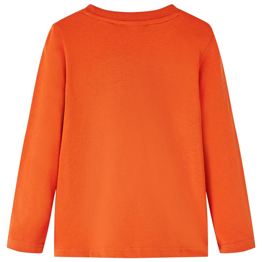 vidaXL Kindershirt met lange mouwen 104 oranje afbeelding