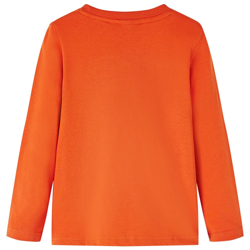 vidaXL Kindershirt met lange mouwen 116 oranje afbeelding
