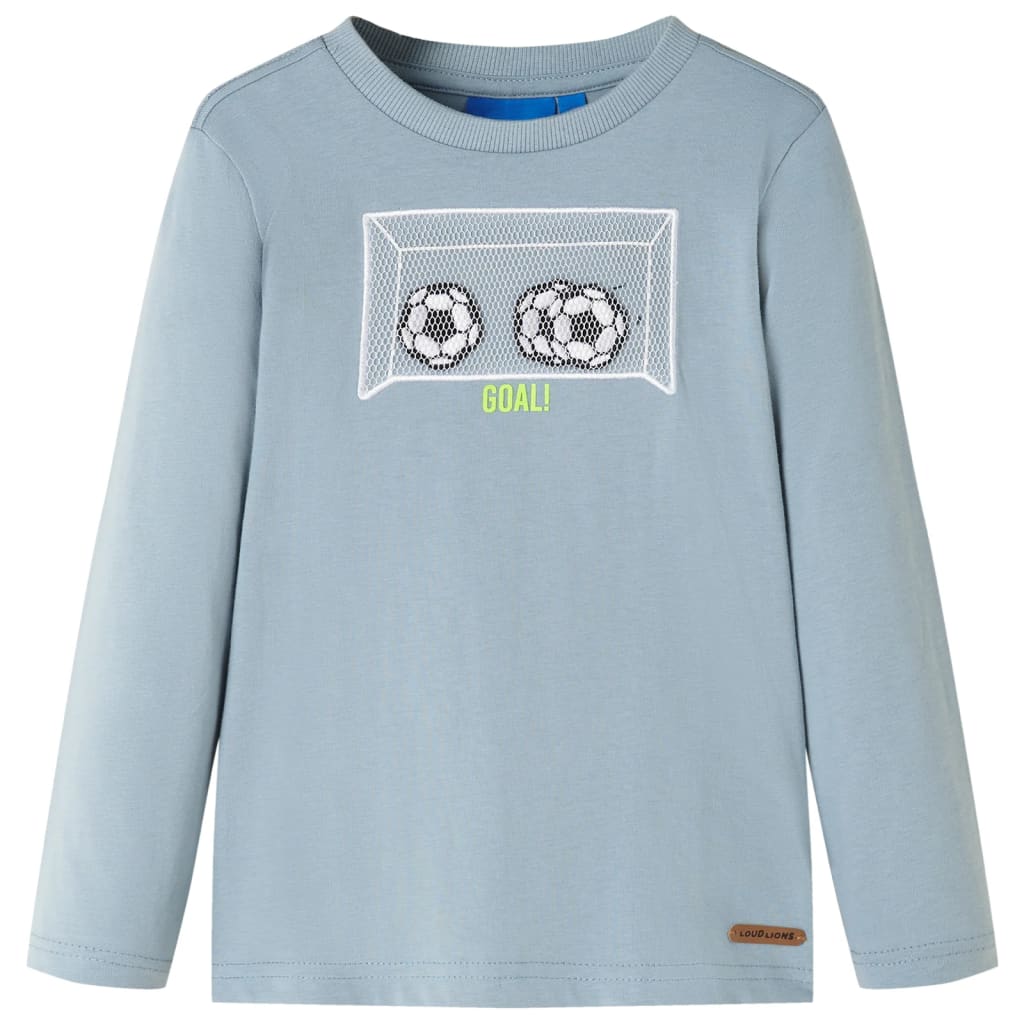 vidaXL Kinder-Langarmshirt Hellblau 92