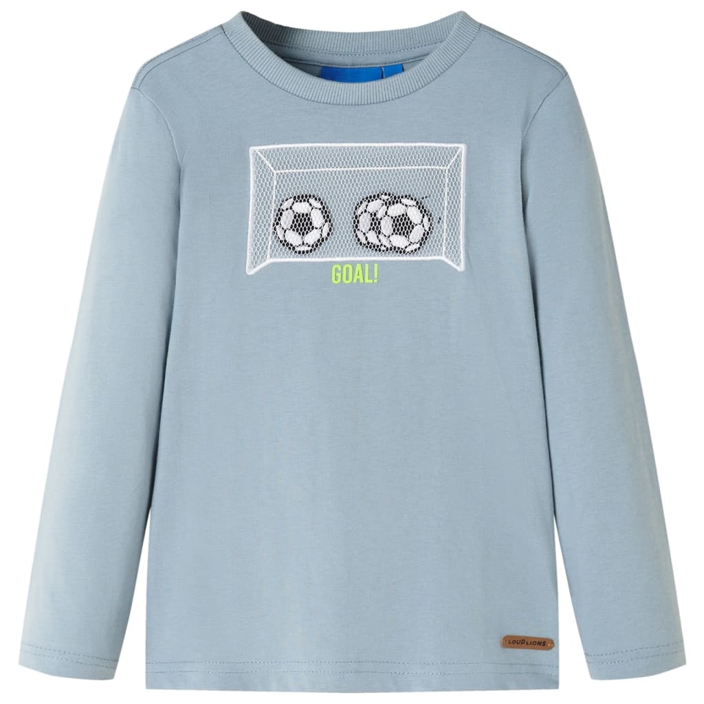 vidaXL Kinder-Langarmshirt Hellblau 104