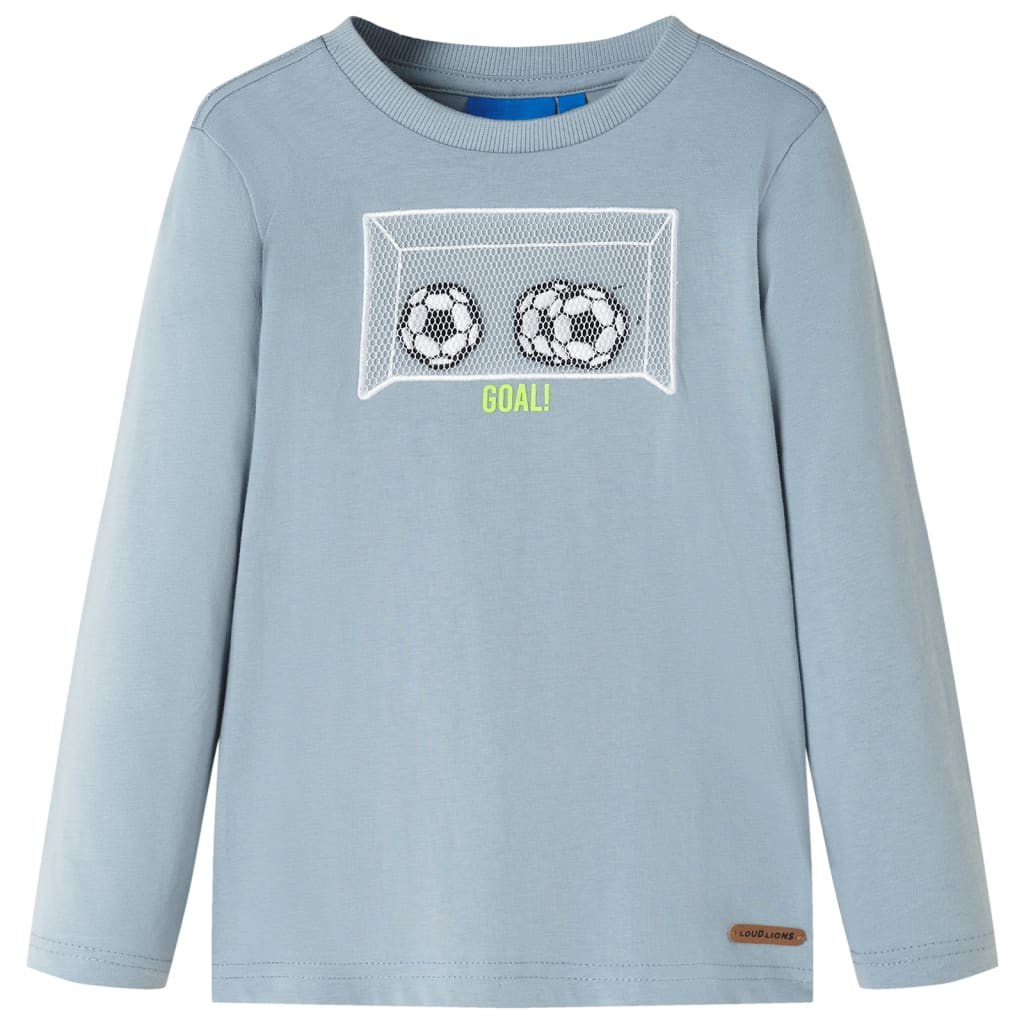 vidaXL Kinder-Langarmshirt Hellblau 116