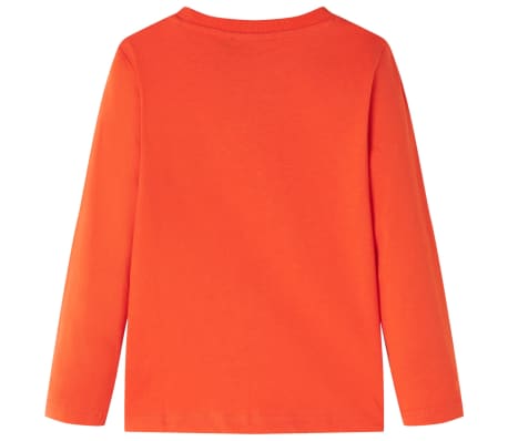Kindershirt met lange mouwen 92 feloranje