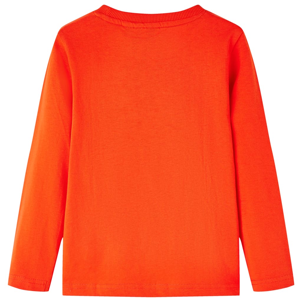 vidaXL Kindershirt met lange mouwen 92 feloranje afbeelding