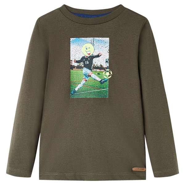 Pikkade varrukatega lastes&auml;rk, khaki, 104