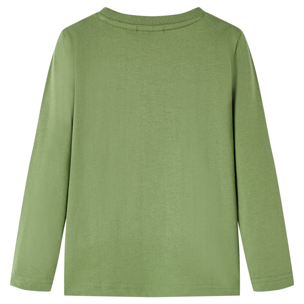 vidaXL Kindershirt met lange mouwen 92 lichtkakikleurig afbeelding