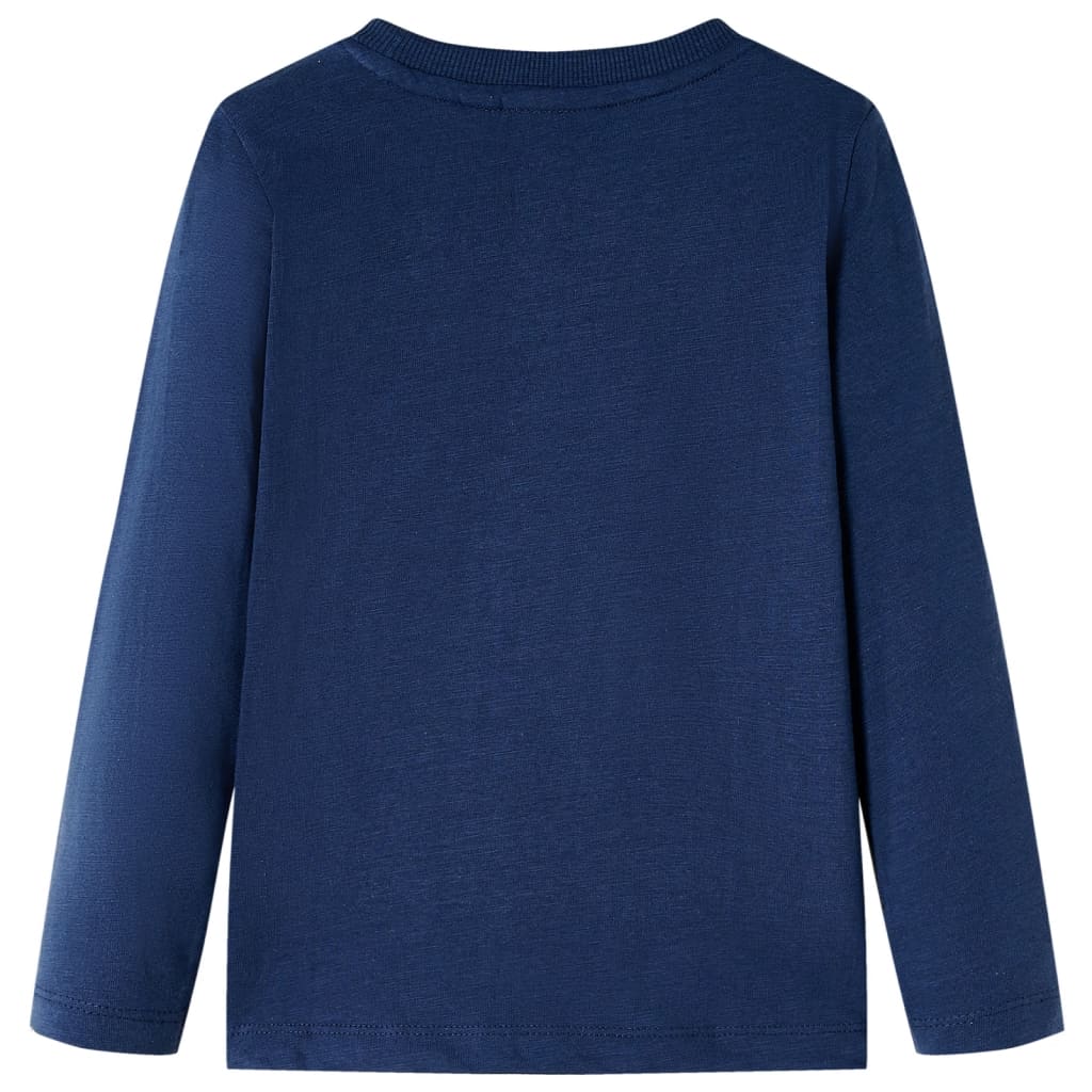 vidaXL Kindershirt met lange mouwen 116 gemêleerd marineblauw afbeelding