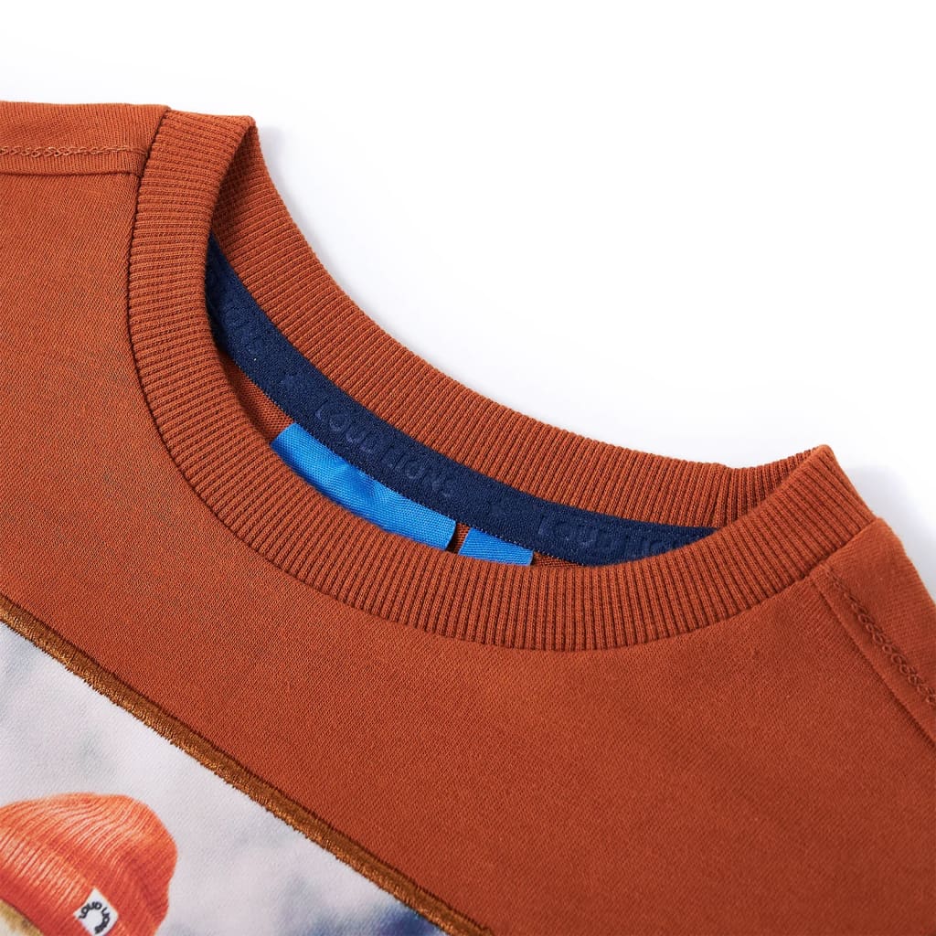 Thumbnail - vidaXL Kinder-Langarmshirt Dunkelorange 92