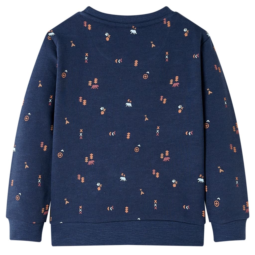 vidaXL Kindertrui 116 gemêleerd marineblauw afbeelding