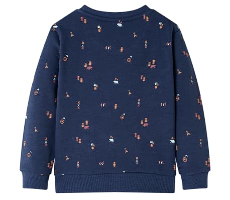 Sweatshirt pour enfants m&eacute;lange bleu marine 140