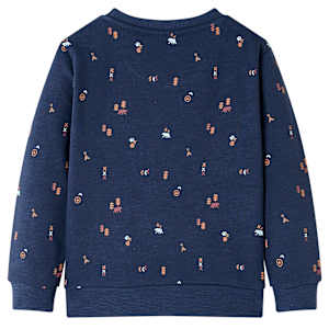 Sweatshirt pour enfants m&eacute;lange bleu marine 140