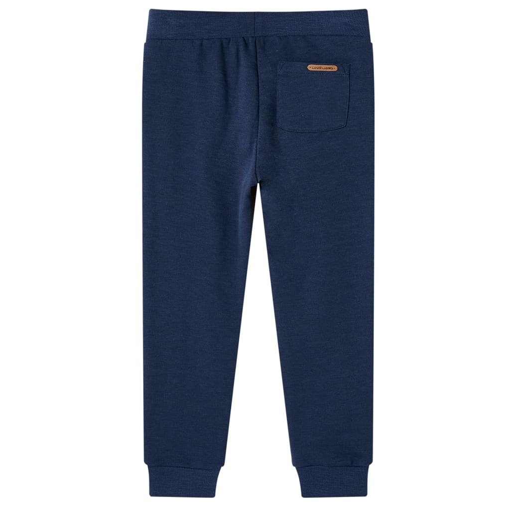 vidaXL Kinderjoggingbroek 104 gemêleerd marineblauw afbeelding