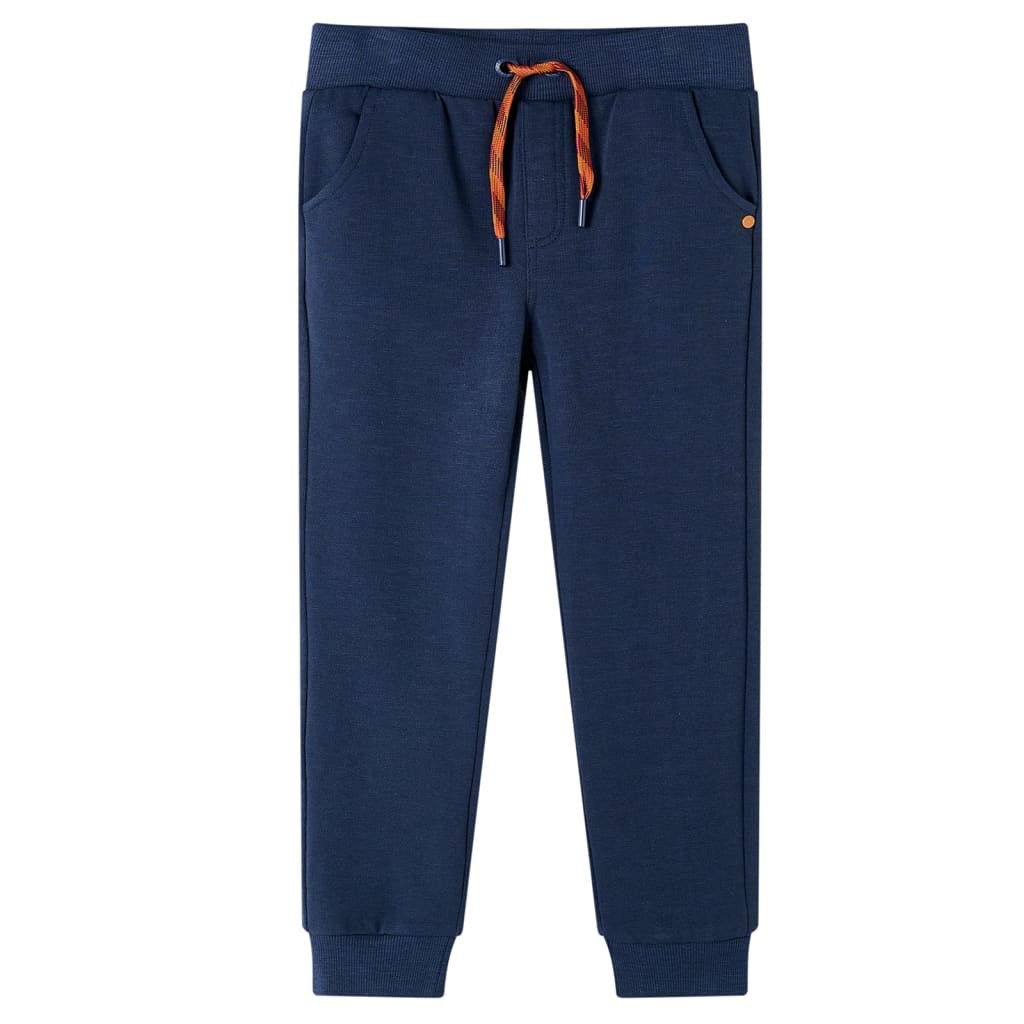 Pantaloni de trening pentru copii, bleumarin melanj, 116