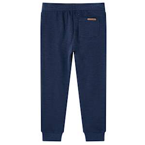 Pantalones de ch&aacute;ndal infantiles azul marino m&eacute;lange 128