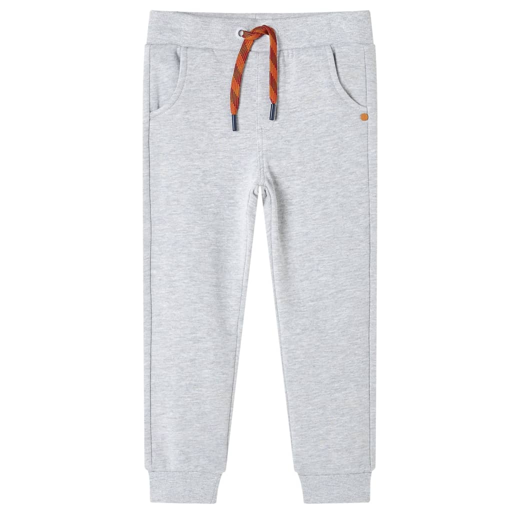 Pantaloni de trening pentru copii, gri melanj, 116