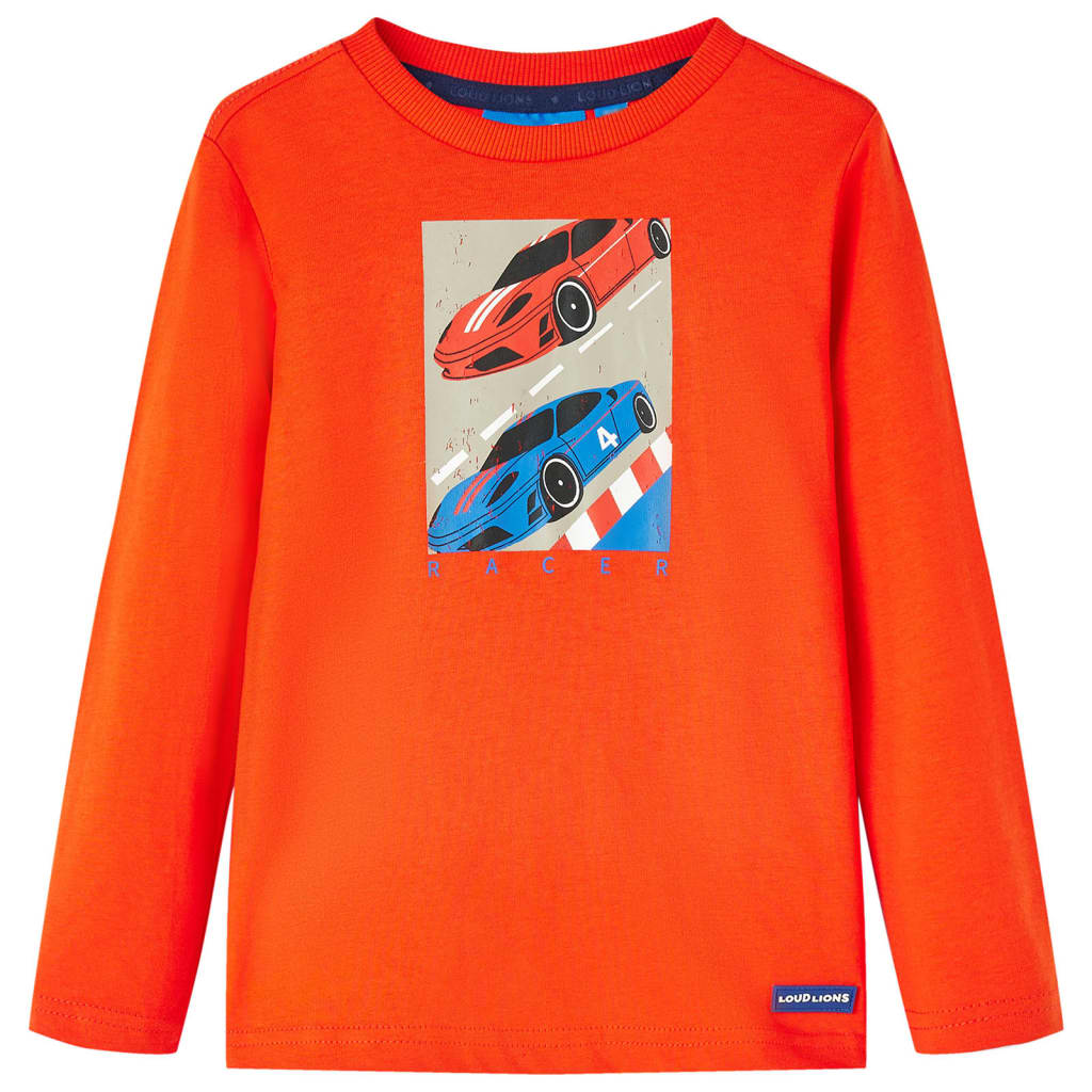 vidaXL Kinder-Langarmshirt Hellorange 104