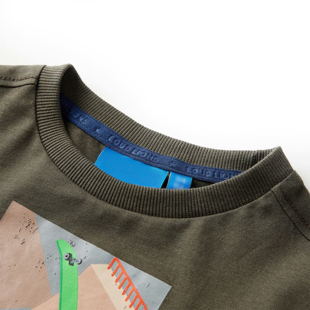Thumbnail - vidaXL Kinder-Langarmshirt Khaki 128