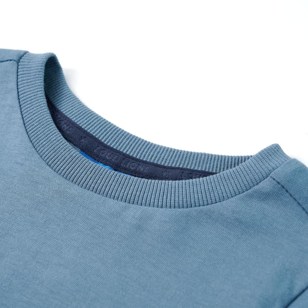 Thumbnail - vidaXL Kinder-Langarmshirt Mittelblau 92