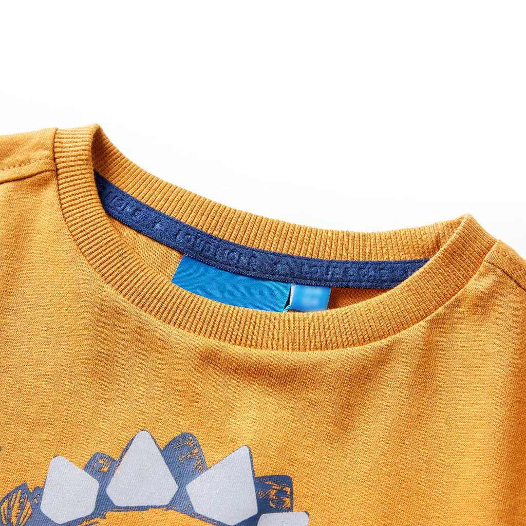Thumbnail - vidaXL Kinder-Langarmshirt Dunkles Ocker 116