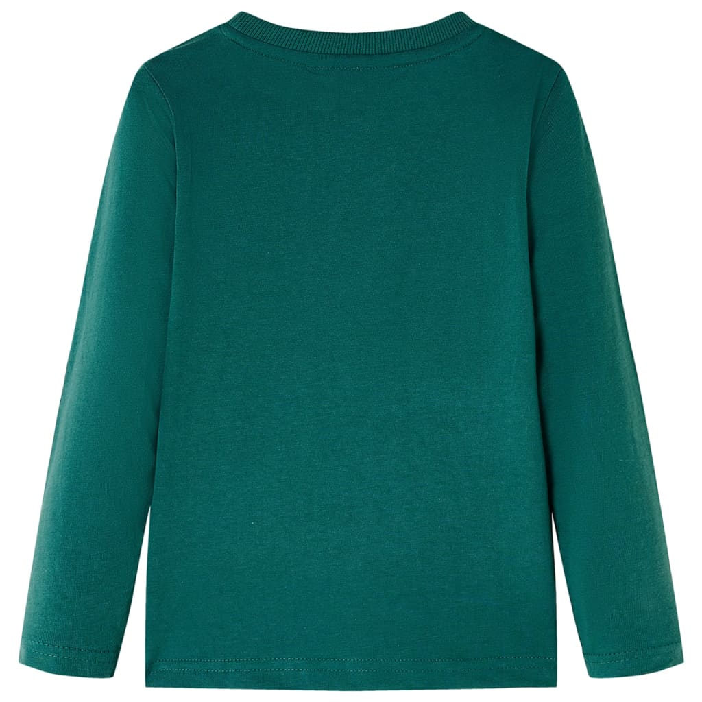 vidaXL Kindershirt met lange mouwen 116 groen afbeelding