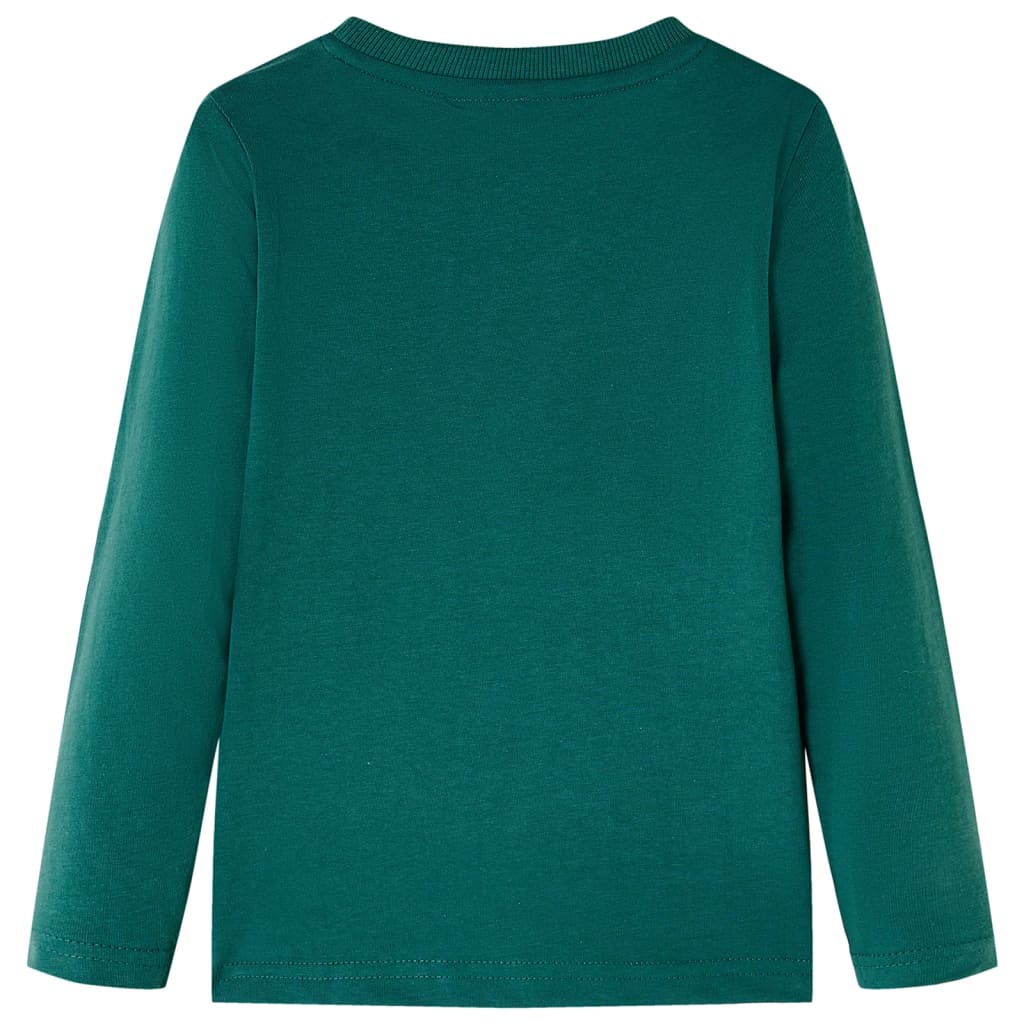 vidaXL Kindershirt met lange mouwen 140 groen afbeelding