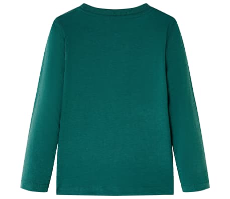 Kindershirt met lange mouwen 140 groen