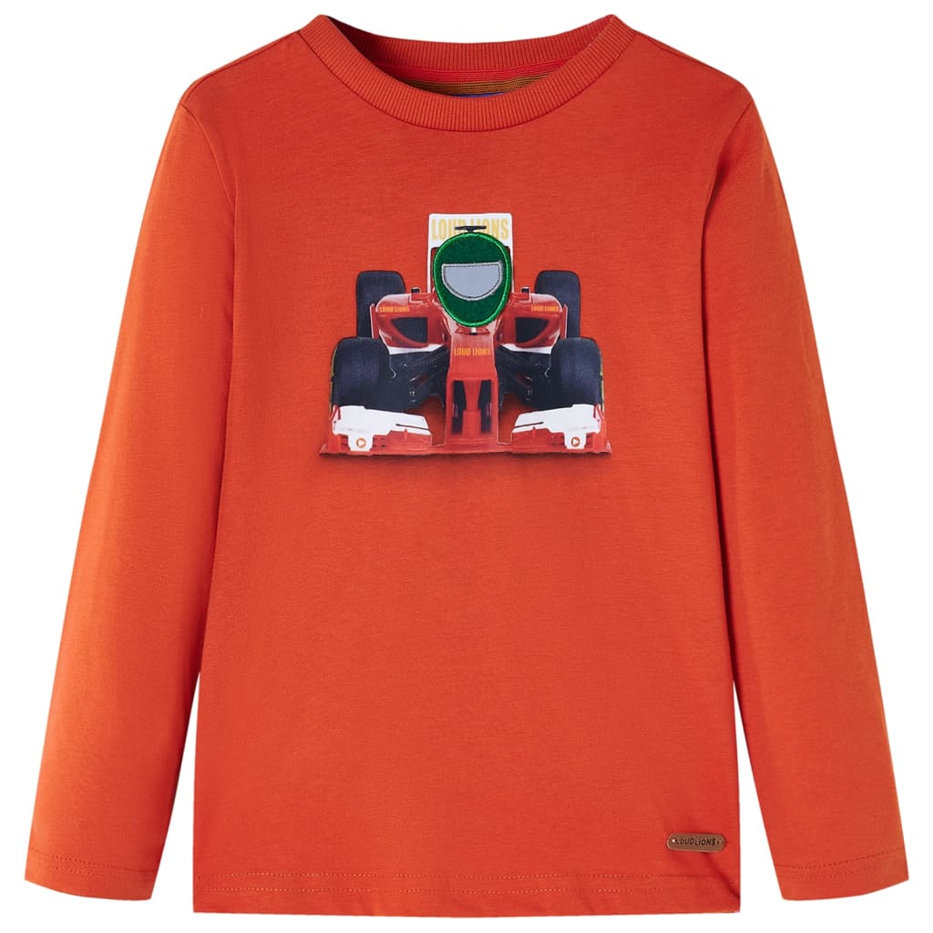 vidaXL Kinder-Langarmshirt Orange 104