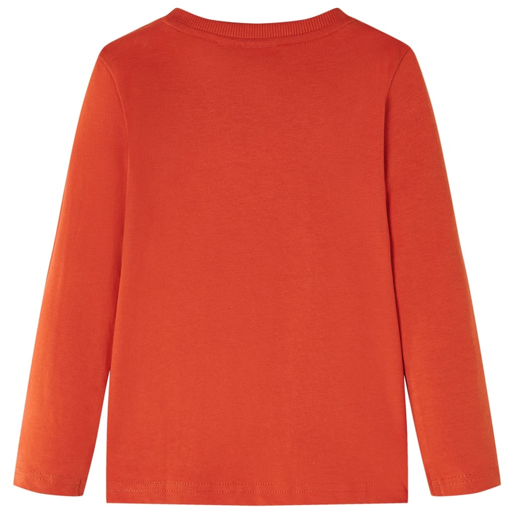 vidaXL Kindershirt met lange mouwen 116 oranje afbeelding