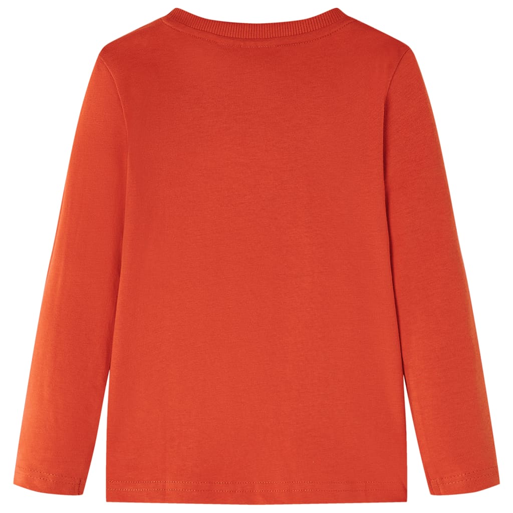 vidaXL Kindershirt met lange mouwen 140 oranje afbeelding