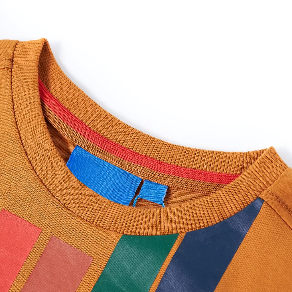 Thumbnail - vidaXL Kinder-Langarmshirt Dunkles Ocker 116