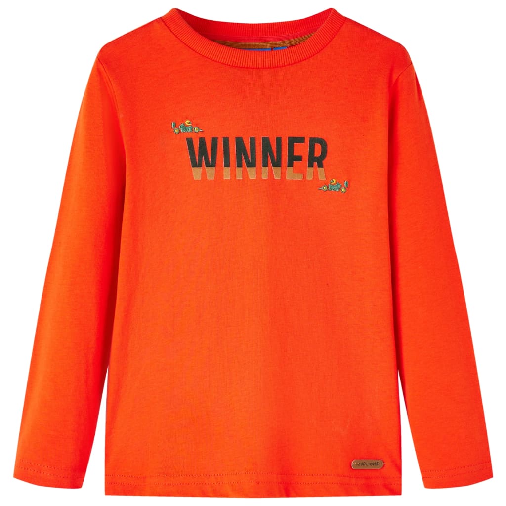 vidaXL Kinder-Langarmshirt Hellorange 116