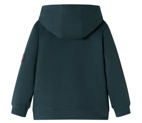Kids' Hooded Sweatshirt Dark Green 128