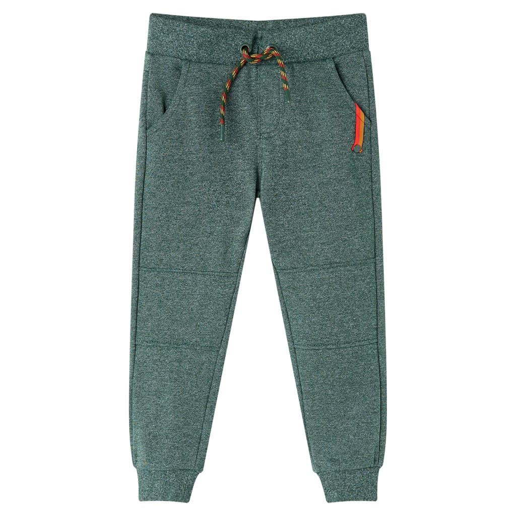 Pantaloni de trening pentru copii, verde închis, 92