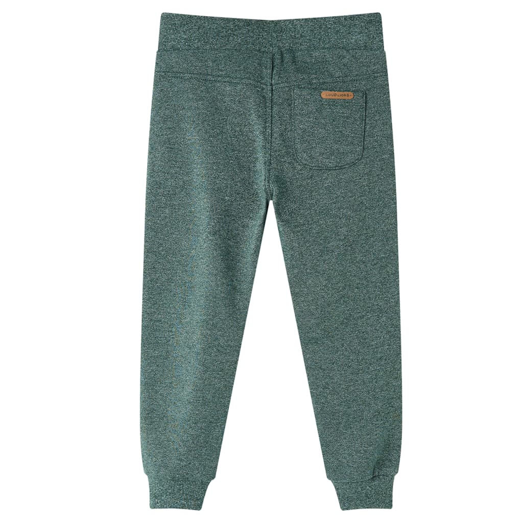 vidaXL Kinderjoggingbroek 104 donkergroen afbeelding